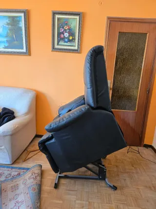 Sillón relax masaje negro