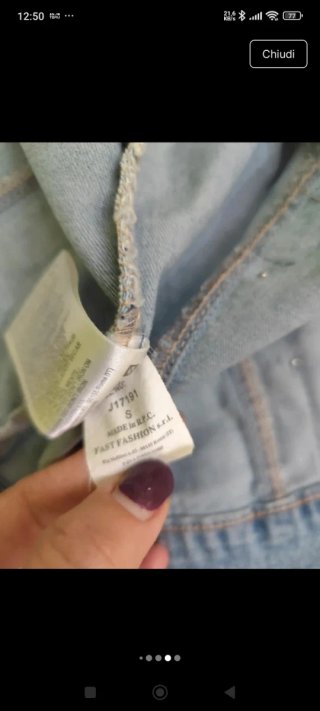 Gilet in jeans per bambina