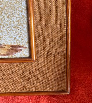 CUADRO DE LADRILLO CON MARCO DE MADERA