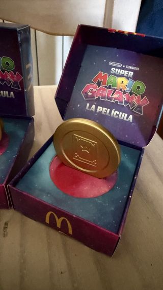 Monedas McDonalds Super Mario Galaxy Película