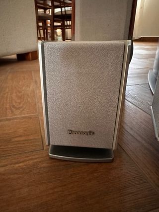 Altavoces Panasonic Marrones y Plateados