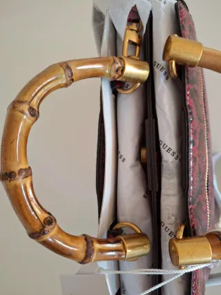 Bolso de mano Guess Sibel Python Original