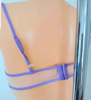 Vestido Corsé Morado y Blanco Talla Única