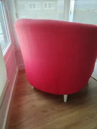 Butaca Ikea Roja Tela