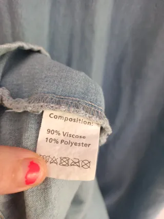 Vestido largo vaquero 90% viscosa