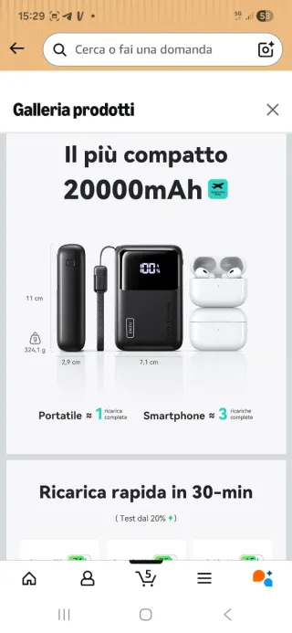 INIU Power Bank Fast Charge Pro 100%