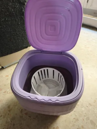 Lavadora portátil plegable morada
