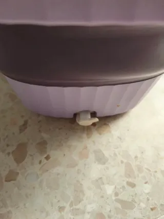 Lavadora portátil plegable morada