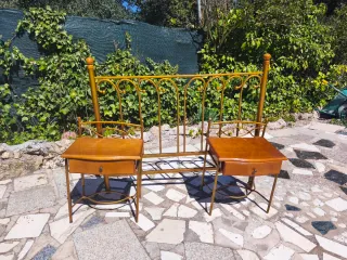 Juego habitación: 2 mesitas + cabecero