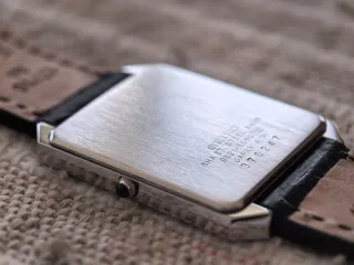 Seiko Dolce Tank 9521 5060 Silver Hard Alloy 1983