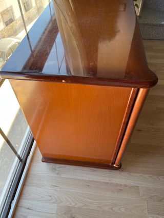 Aparador vintage in legno con 4 cassetti