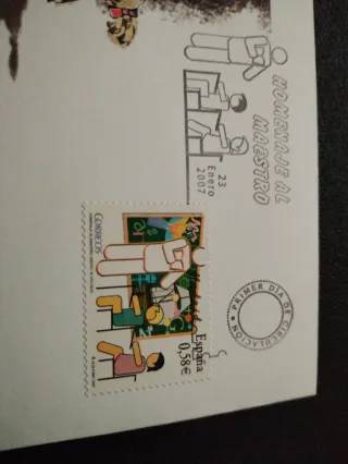 Sobre Primer Día de Circulación Homenaje Maestro