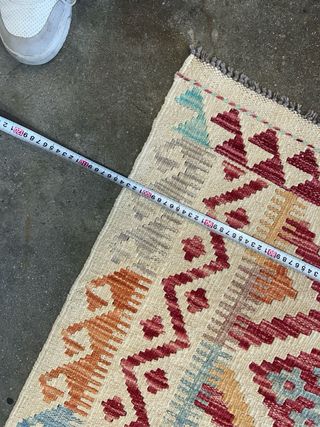 Alfombra Kilim Afgana Tejida a Mano 142x103cm