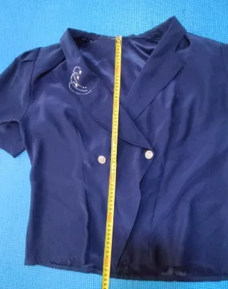 Blazer Vintage Navy Estilo Old Money (Talla L/XL)