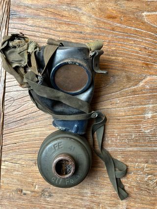 Mascara Antigas Alemana 2ªGM + Lata