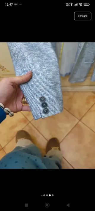 Giacca Siviglia uomo blu/grigio taglia M