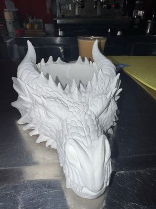 Figura Dragón Blanco Decoración