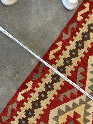 Alfombra Kilim 293x80 cm Lana