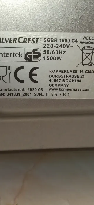 Horno Eléctrico Silvercrest 30L