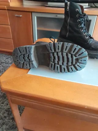 Botines piel negros talla 37