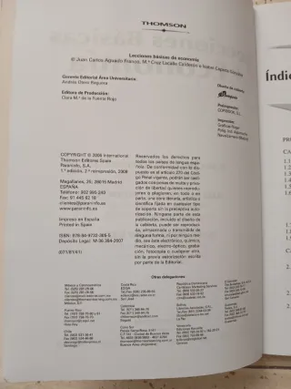Lecciones básicas de economía