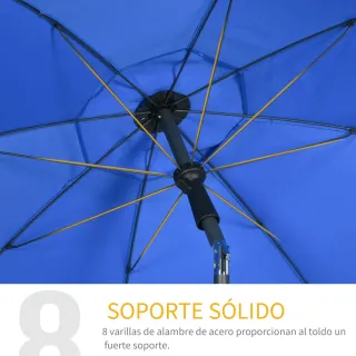 Sombrilla de Playa con Protección UV50+ Mástil de