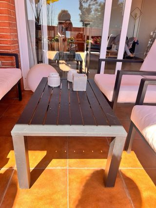 Conjunto de terraza negro y gris/no envio