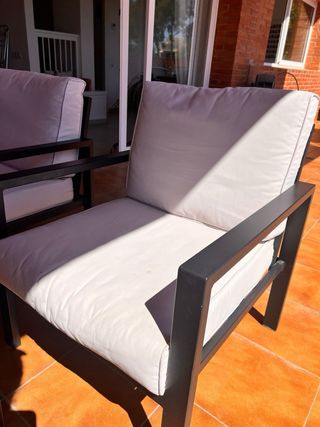 Conjunto de terraza negro y gris/no envio