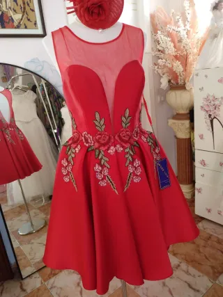 Vestido fiesta/evento alta costura