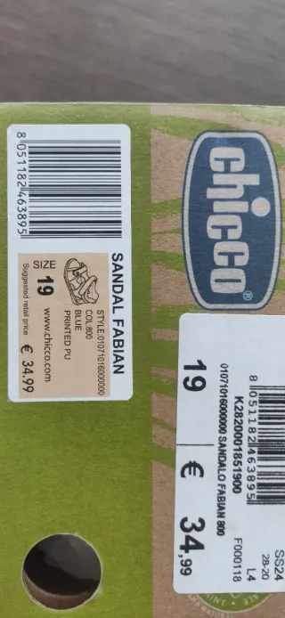 Sandali Chicco bimbo n° 19