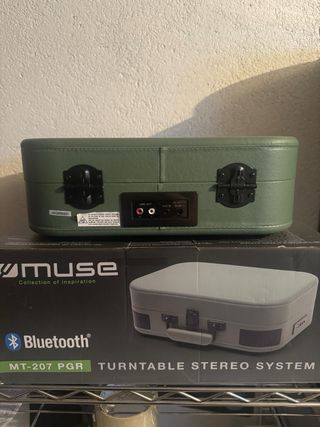 Tocadiscos Muse Bluetooth USB Retro Vintage