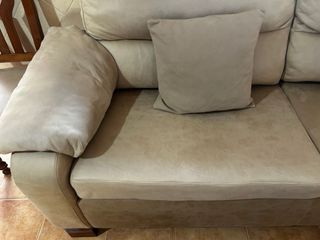 Sofá 3 plazas beige desmontable