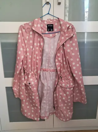 Chubasquero Lefties lunares rosa Talla S