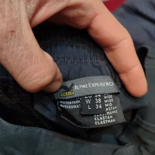 Pantaloni trekking Salewa neri grigi XXL D 521