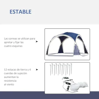 Toldo Camping Plegable 3.5x3.5m con Bolsa