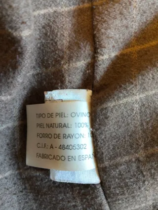 Chaqueta de piel para caballero