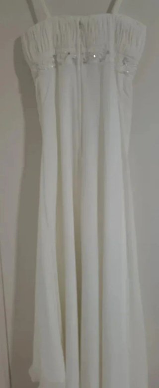 Elegante vestido de Novia Talla 36 y zapatos perla