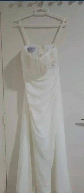 Elegante vestido de Novia Talla 36 y zapatos perla