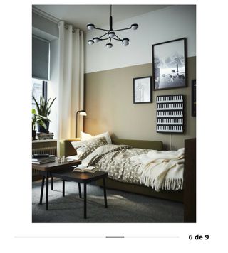 Sofá cama 2 plazas IKEA SNÖNABÄCK verde