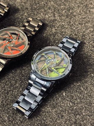 Pack 4 Relojes Deportivos Llanta Coche