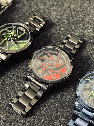 Pack 4 Relojes Deportivos Llanta Coche