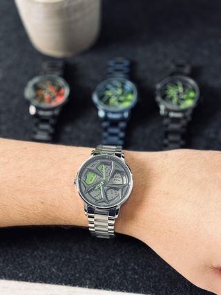 Pack 4 Relojes Deportivos Llanta Coche