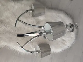 Preciosa Lámpara de techo moderna plateada