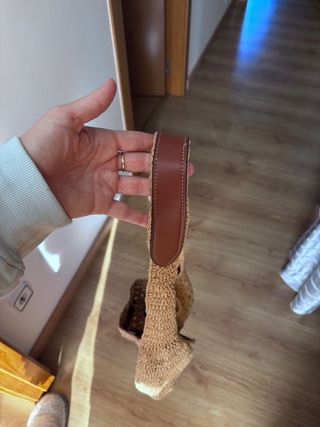 Bolso de rafia Mango