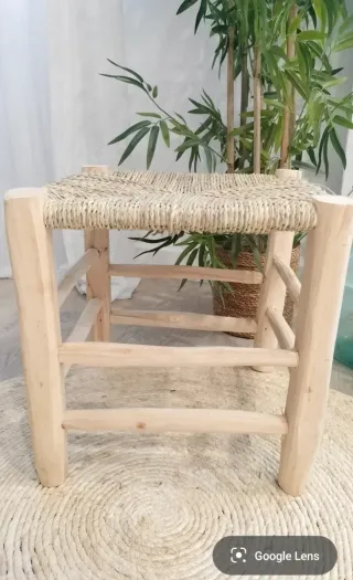 Taburete Madera Artesanal