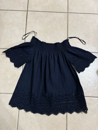 Blusa off-shoulder pizzo Sangallo Only taglia 36