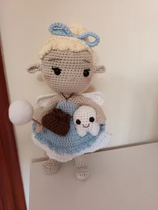 Muñeca Hada de los Dientes Crochet