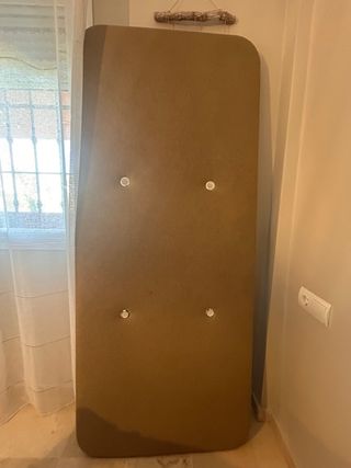 Base tapizada 80x190 con 6 patas