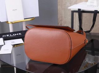 Borsa a cubo marrone Celine Triomphe