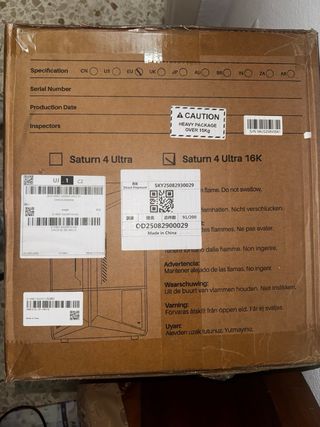 Impresora 3D Elegoo Saturn 4 ultra  16K+ Resina